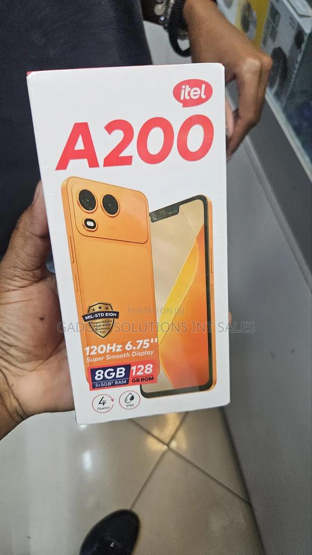 New Itel A200+ 128 GB Black