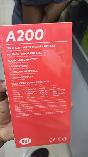 New Itel A200+ 128 GB Black