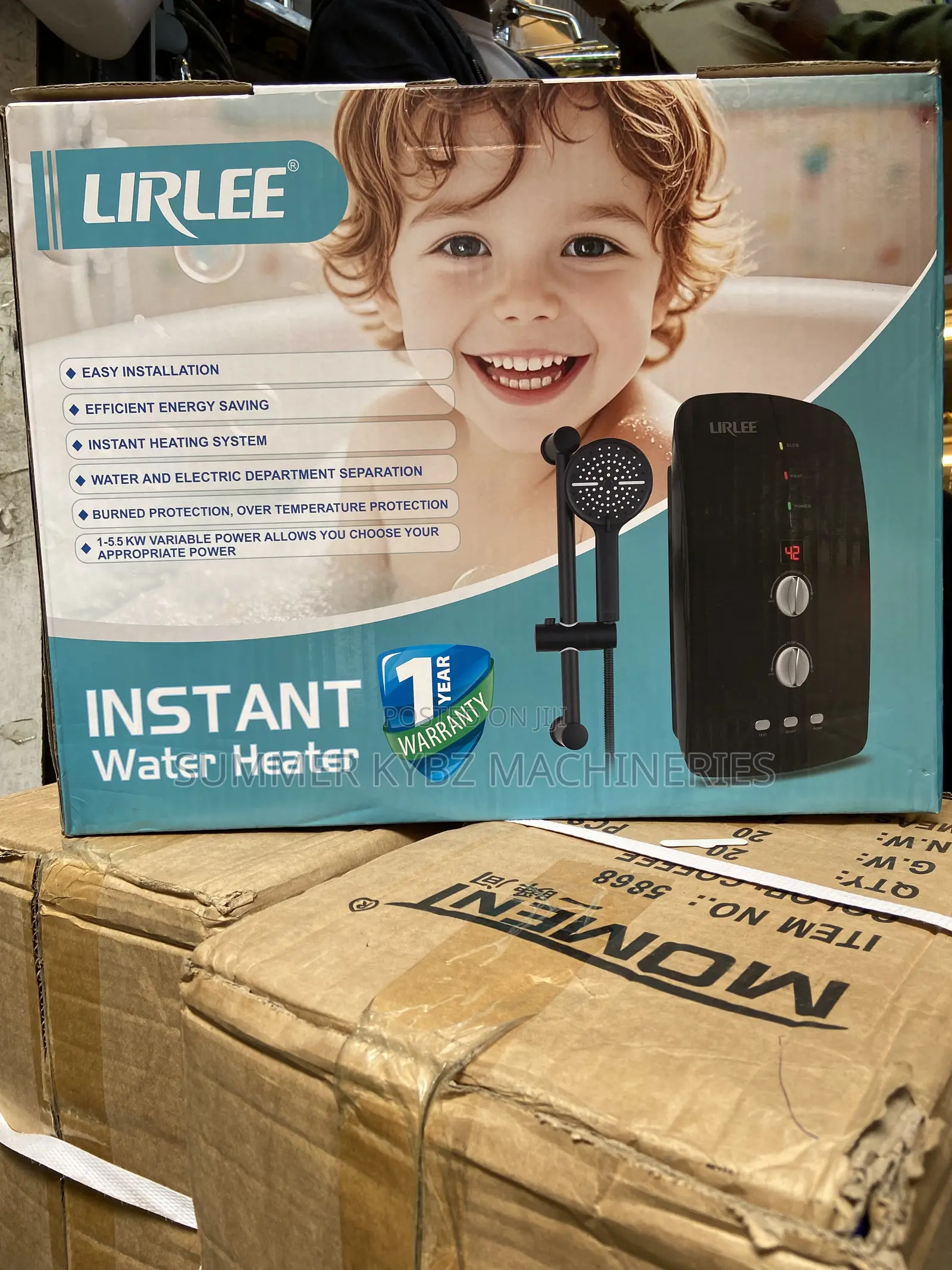 Lirlee Instant Water Heater (Black)