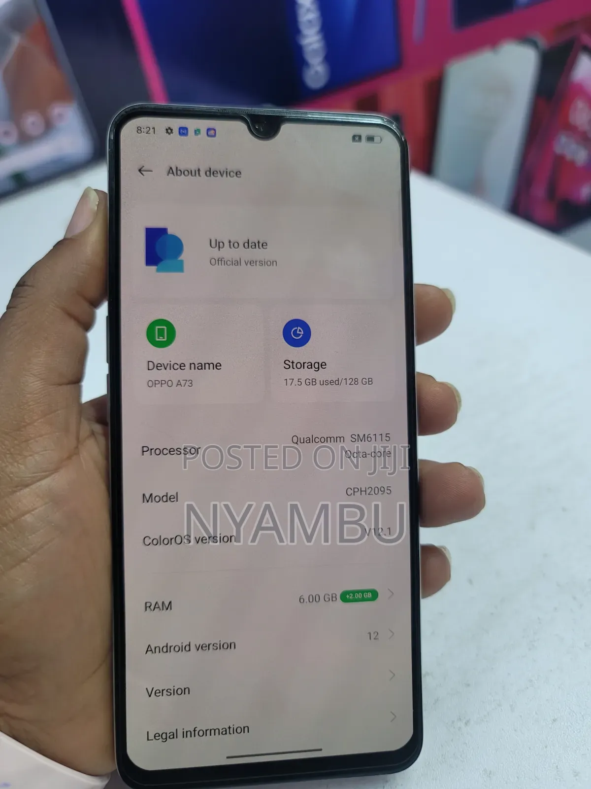 Oppo A73 128 GB White