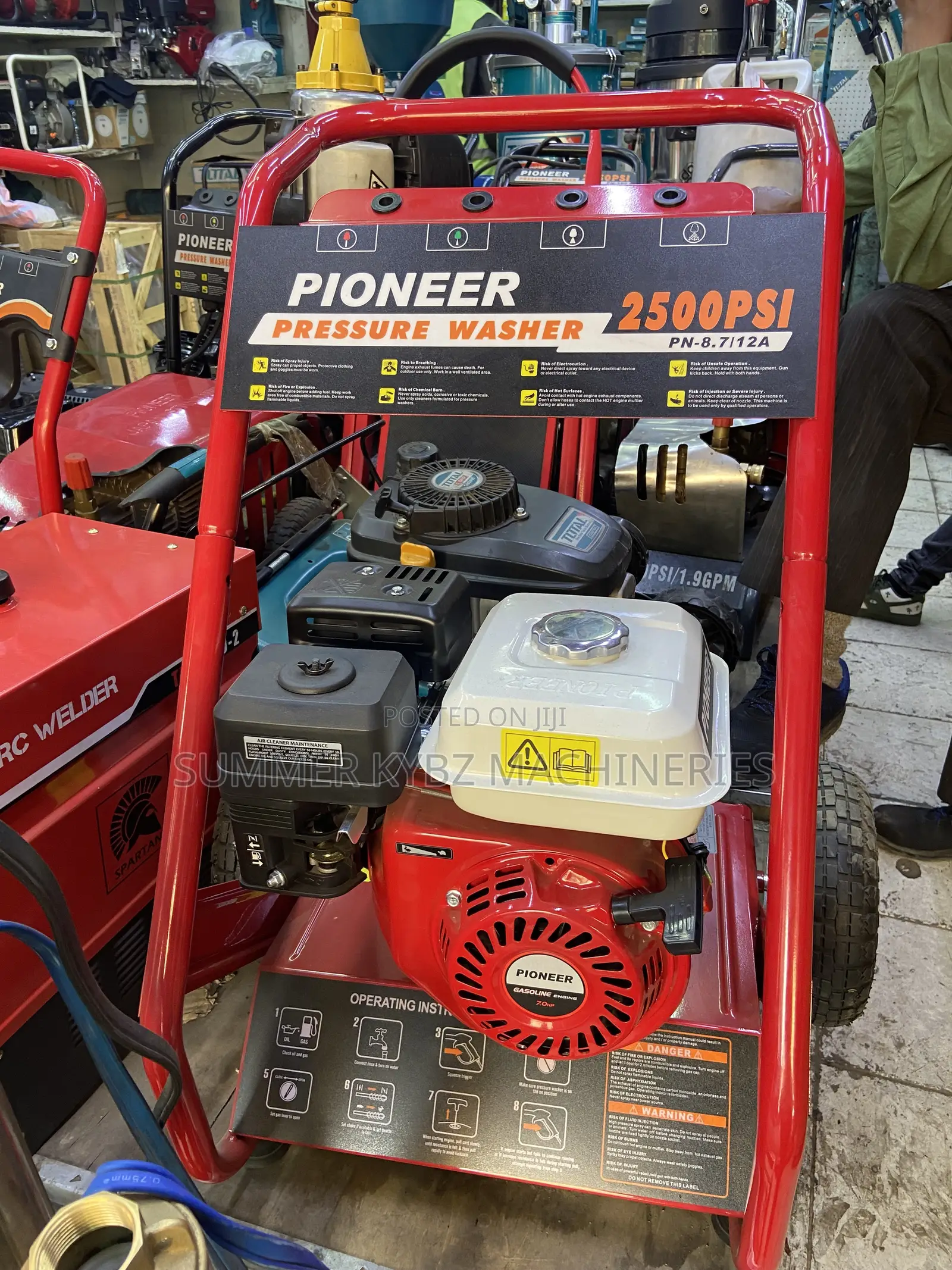 Pioneer Gasoline-Powered Pressure Washer 2500 Psi.