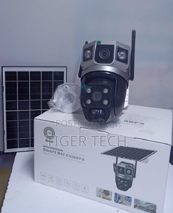 Dual-Lens Solar-Powered PTZ Security Camera,Smart Net Camera