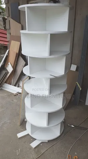 Rotation Bookshelf Display Cabinet Payment on Delivery