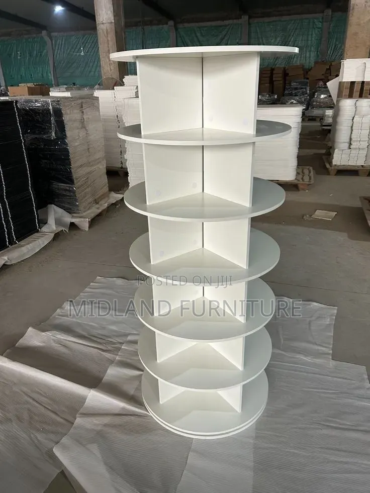 Rotation Bookshelf Display Cabinet Payment on Delivery