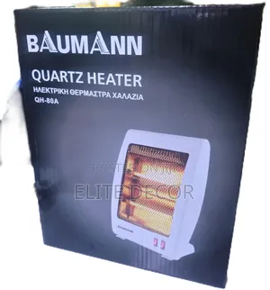 Baumann Quartz Portable Room Heater – 2 Heat Settings, Fast Heating