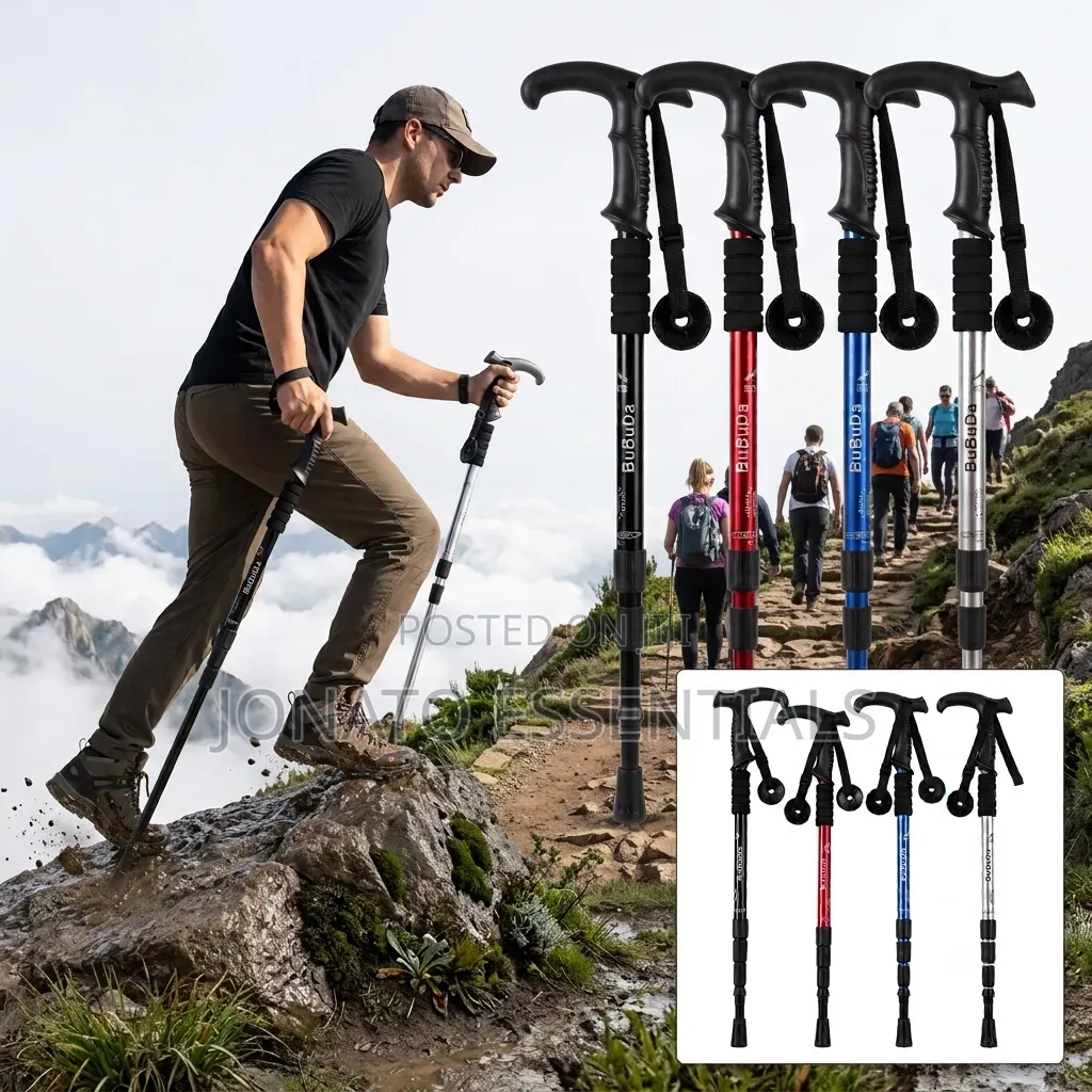 Adjustable Hiking Poles Walking Sticks With Anti-Shock System