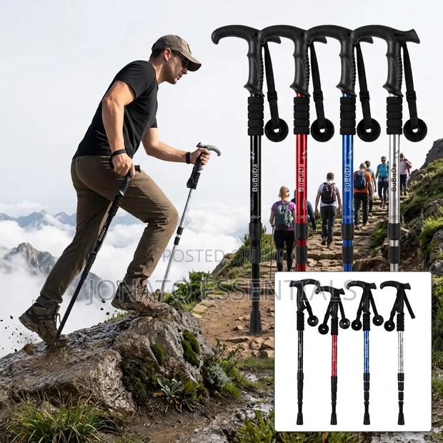 Adjustable Hiking Poles Walking Sticks With Anti-Shock System