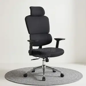 Office Chair; High Back Fabric Orthopedic Office Chair