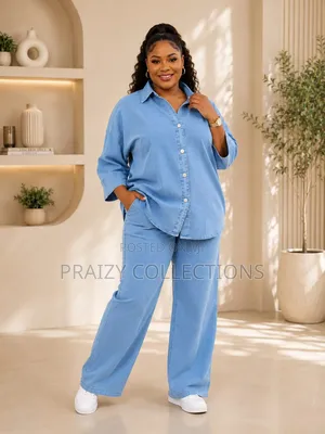 Elegant and Stylish Original Non-Fade Denim 2pc Set