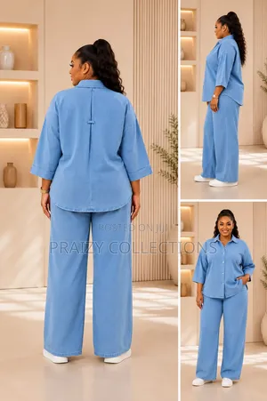Elegant and Stylish Original Non-Fade Denim 2pc Set