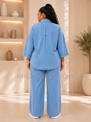 Elegant and Stylish Original Non-Fade Denim 2pc Set