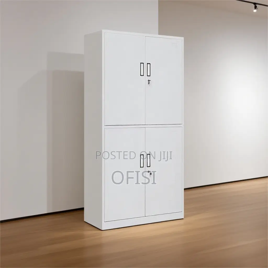 Office Cabinet; Steel Lockable 4-Door Cabinet