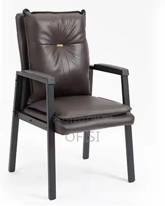 Office Chair; High Back Leather Visitor's Chair