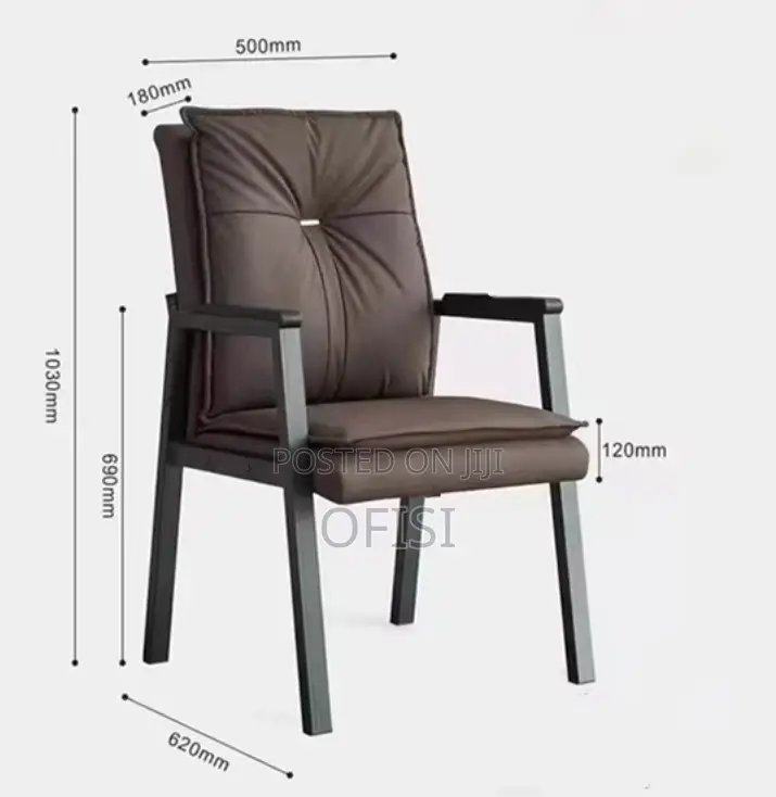 Office Chair; High Back Leather Visitor's Chair
