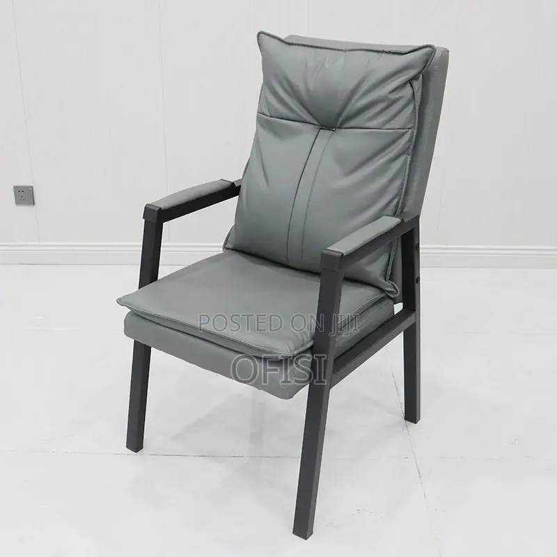 Office Chair; High Back Leather Visitor's Chair