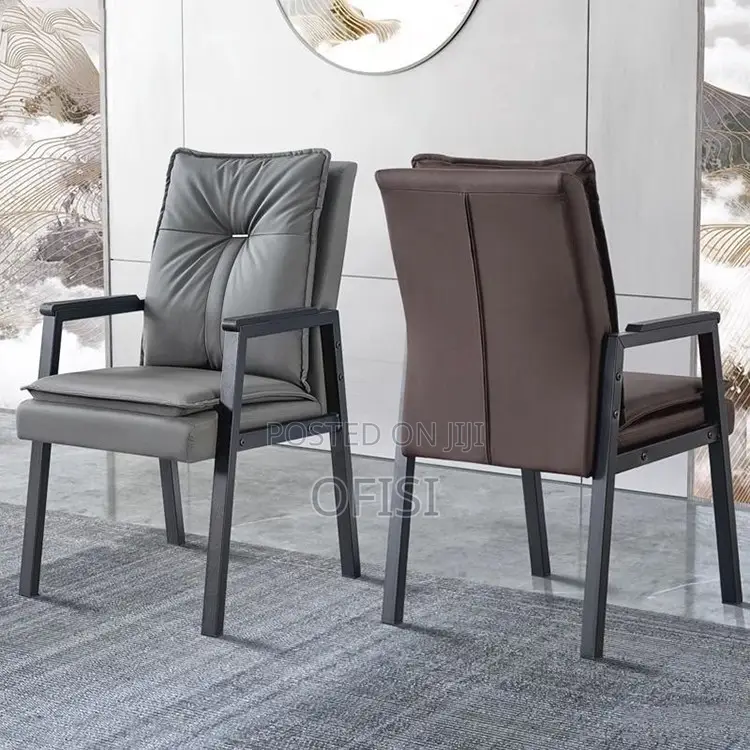Office Chair; High Back Leather Visitor's Chair