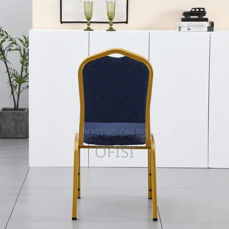 Conference Chair; Blue Modern Banquet Conference Chair