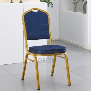 Conference Chair; Blue Modern Banquet Conference Chair