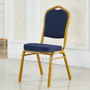 Conference Chair; Blue Modern Banquet Conference Chair