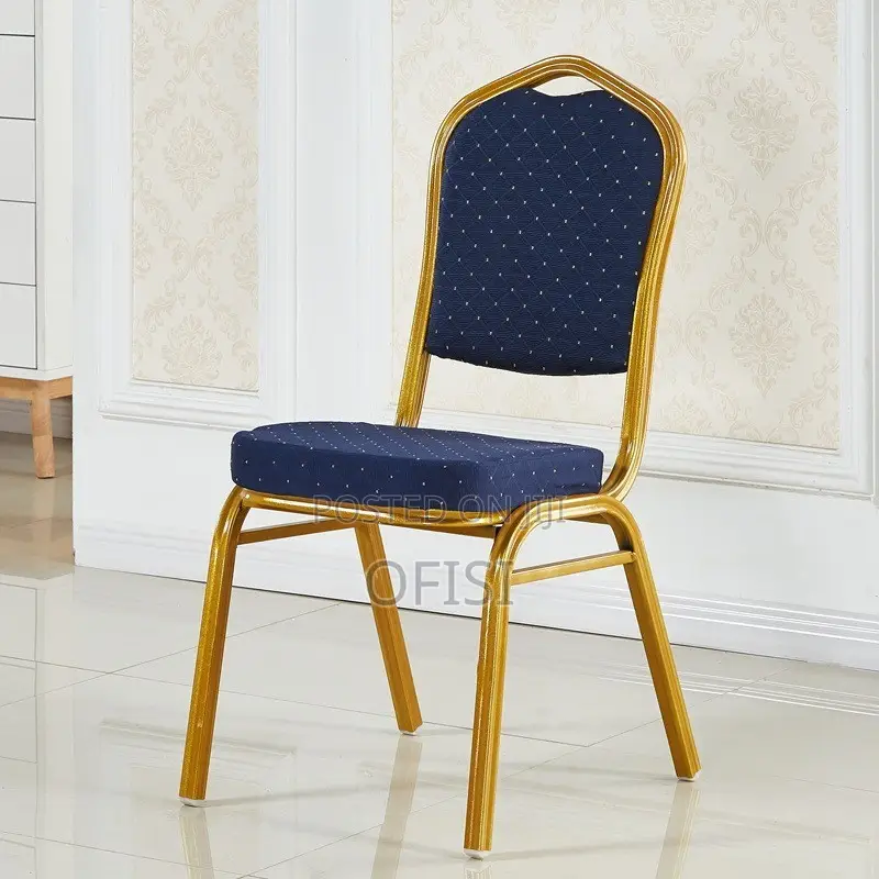 Conference Chair; Blue Modern Banquet Conference Chair