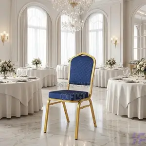 Conference Chair; Blue Modern Banquet Conference Chair