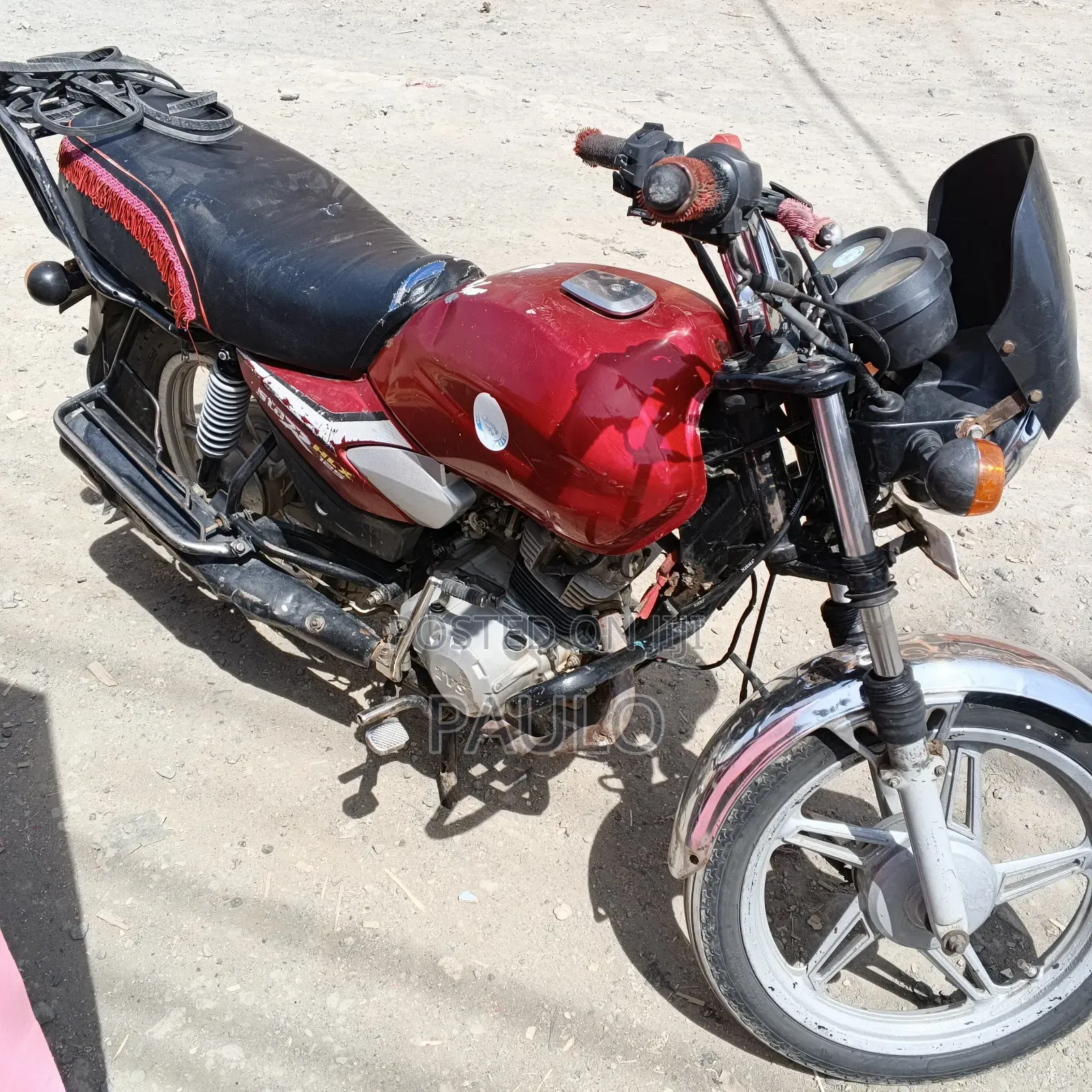 TVS HLX 125 2019 Red
