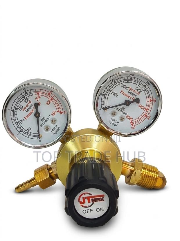 Jtmax Oxygen Regulator 2 Gauge Single Stage - thumbnail 2