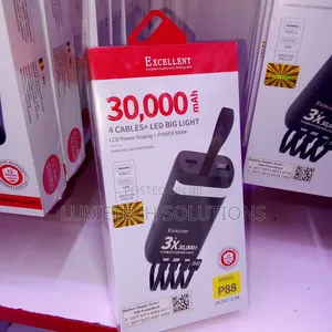 Excellent Powerbank 30000mah With Led Big Light