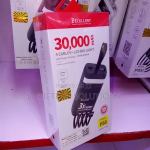 Excellent Powerbank 30000mah With Led Big Light