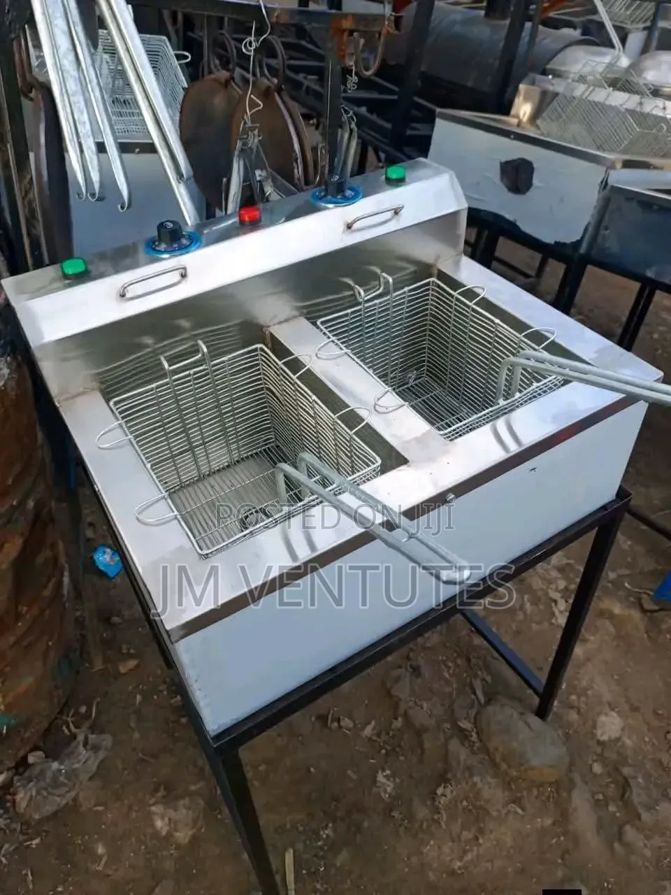 Electric Double Fryer(Stainless Steel)