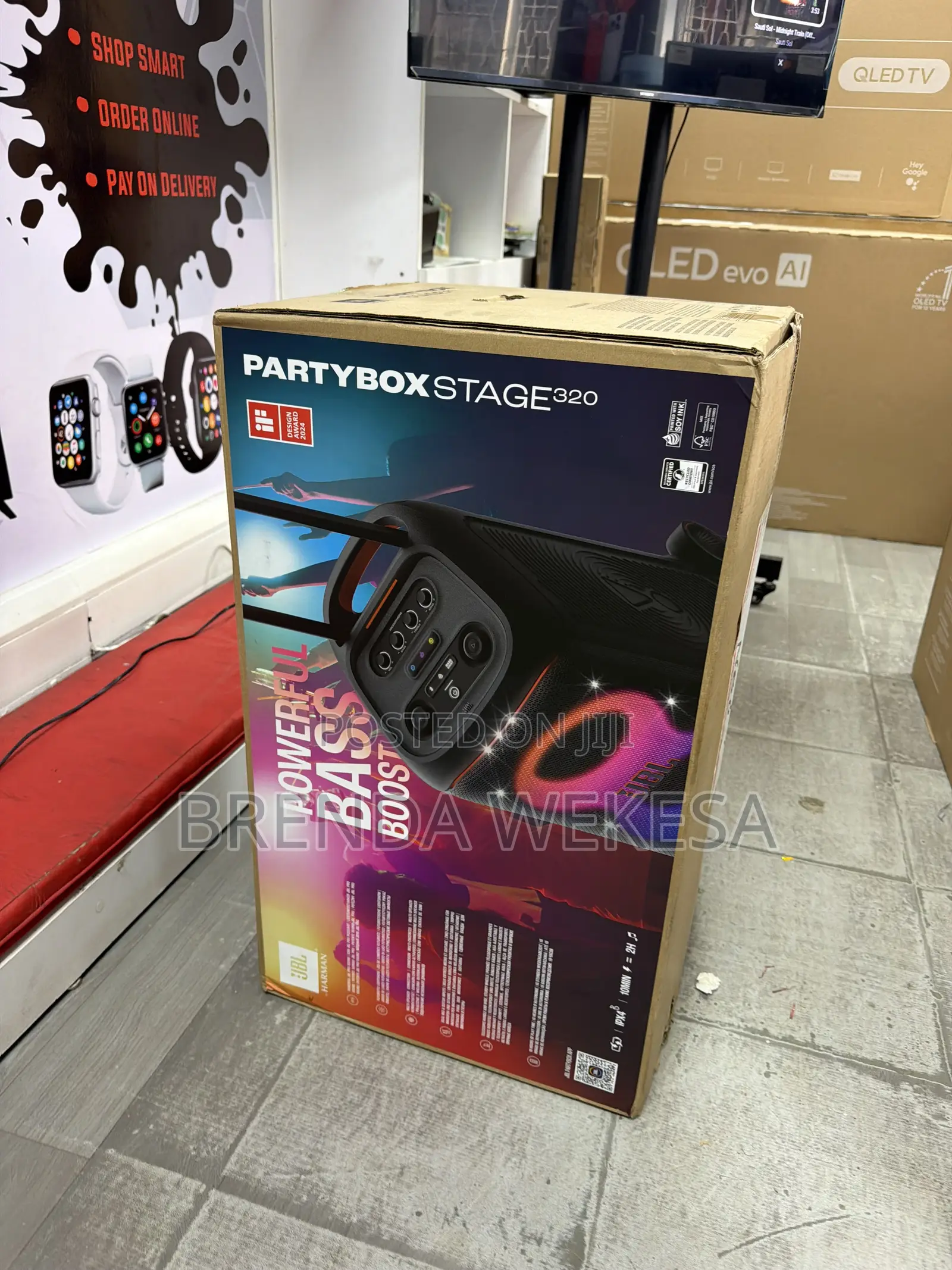 JBL Partybox Stage 320 Portable Party Speaker With Wheels –