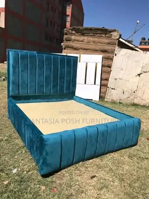 Teal Velvet /Chester Bed Size 5 by 6+ Free Delivery