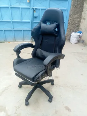 Black/Leather Gaming Chair Gamer Chairs