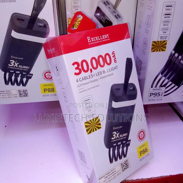 Excellent 30000mah Powerbank 2 Ports Type C,Usb