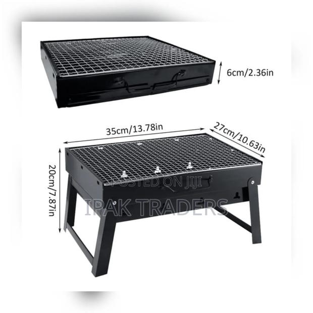 Foldable Portable Barbecue Charcoal Grill - thumbnail 2