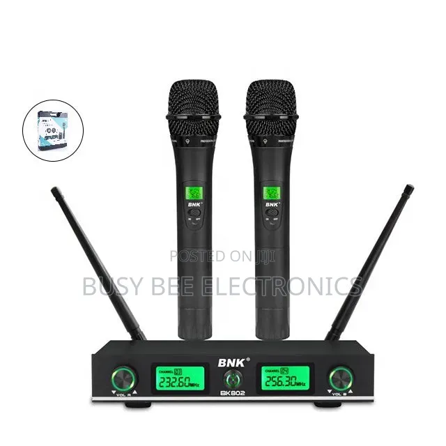BNK Bk802p — Dual Wireless Microphone System