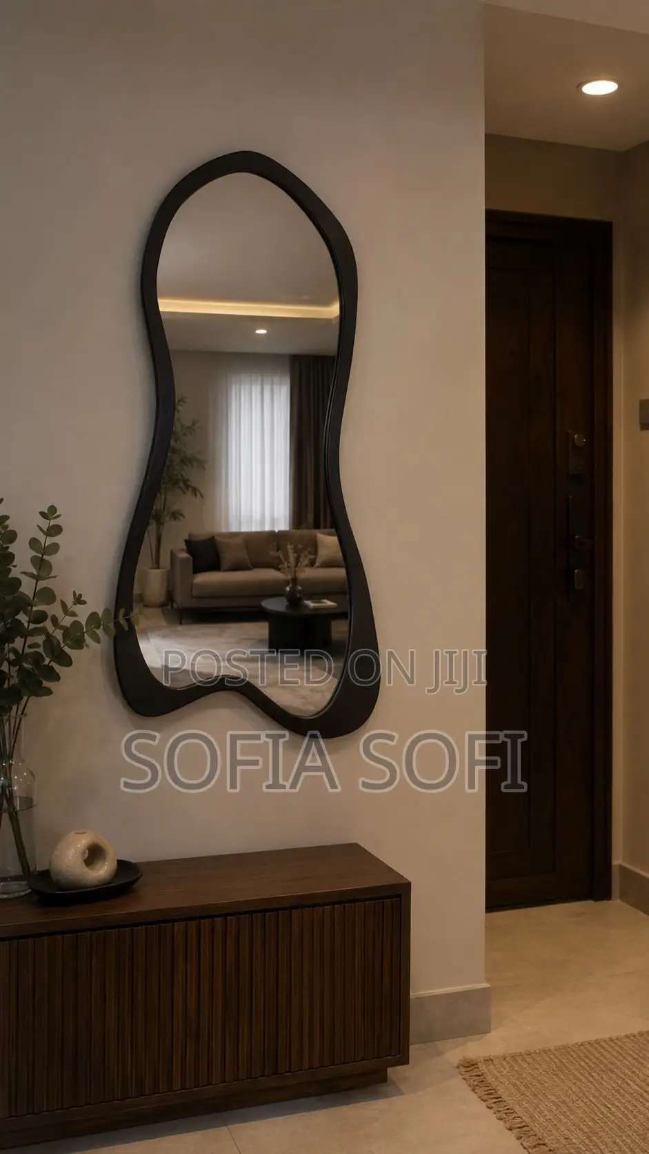 Home /Living Room Curved Mirror