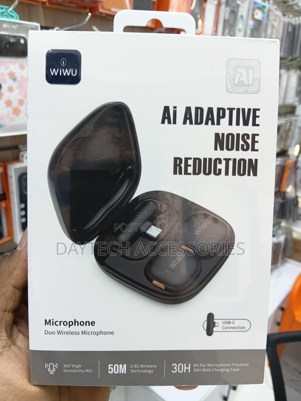 Wiwu Wi-Wm006 Dual Ai Powered Anc Wireless Microphone for Type-C - thumbnail 2