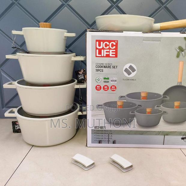 Pfoa Free 11pcs Ceramic Series Cookware Set ( Ucc Life )