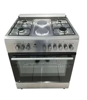 90×60 Tlac Stand Cooker 4 Gas + 2 Electric Wide Electric Oven