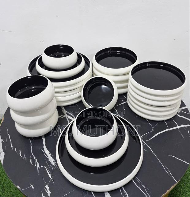 Premium Quality Ceramic 24 Pieces Wok Dinner Set - main view