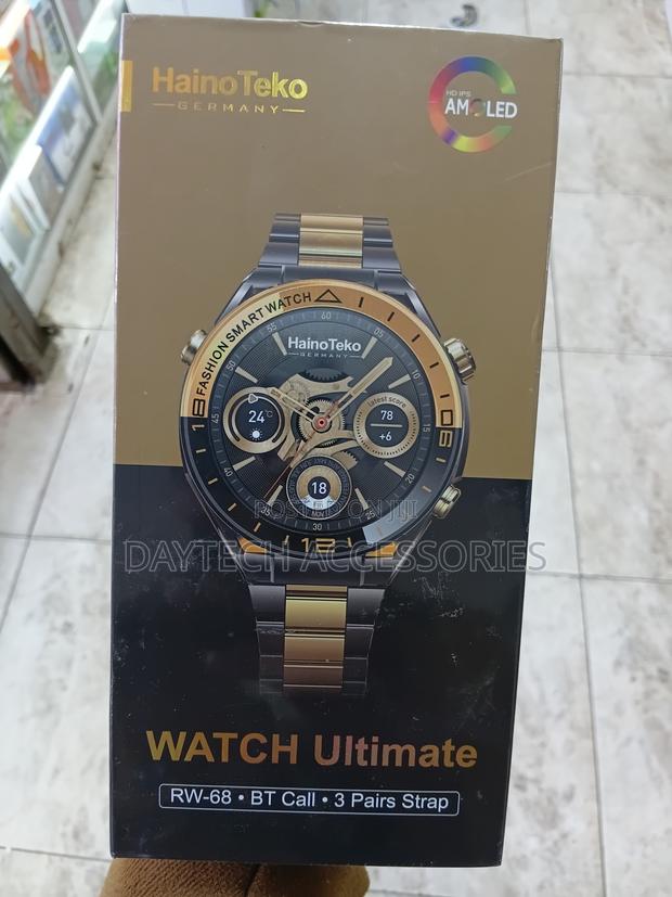 Hainoteko Rw68 Ultimate Smartwatch – Amoled Screen 3 Fashion Straps