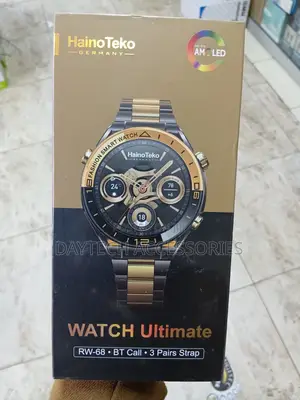 Hainoteko Rw68 Ultimate Smartwatch – Amoled Screen 3 Fashion Straps
