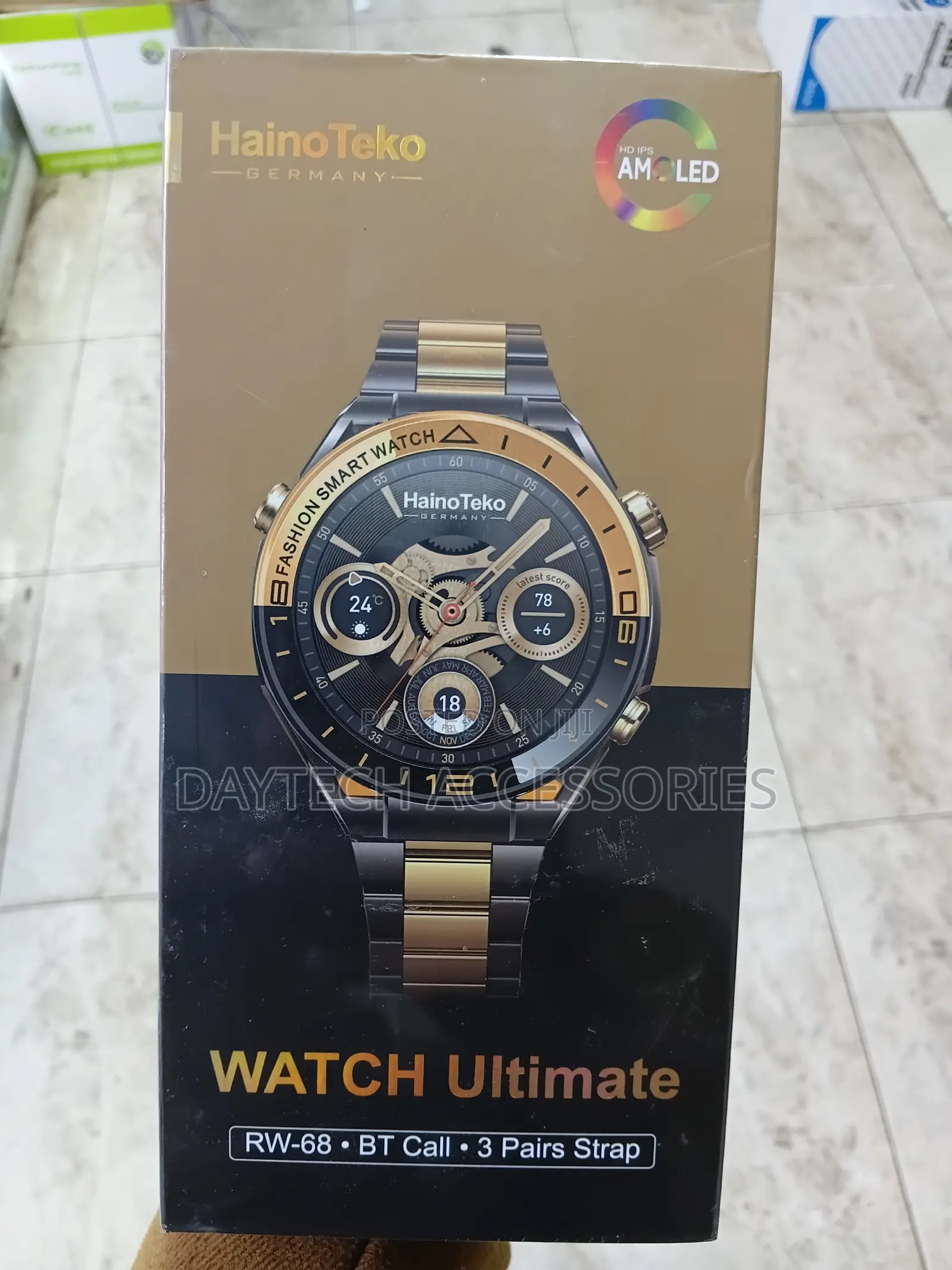 Hainoteko Ultimate Rw-68 Smartwatch - Black