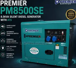 Premier 8.5kva Silent Diesel Generator With Ats