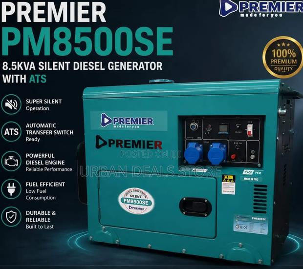 Premier 8.5kva Silent Diesel Generator With Ats