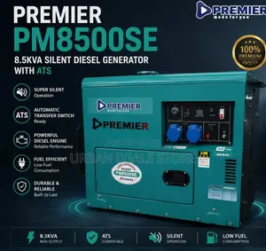 Premier 8.5kva Silent Diesel Generator With Ats