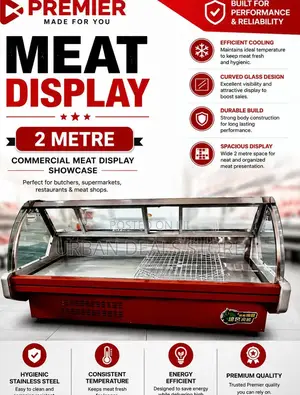 Premier 2m Commercial Meat Display