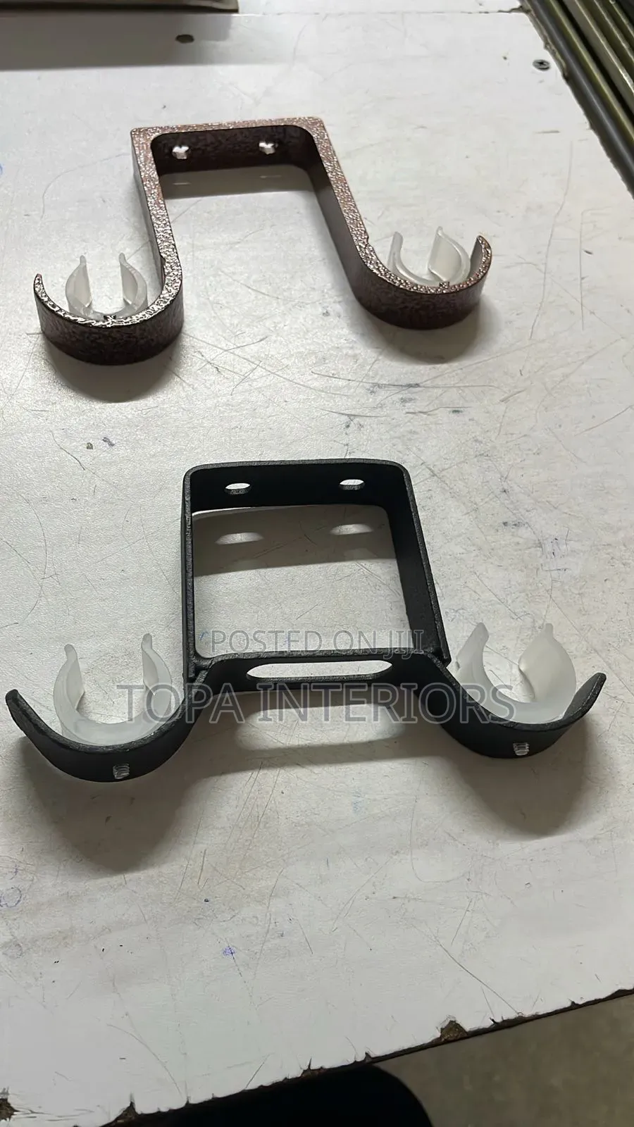 Curtain Pole Accessories U-Shaped Hidden Ceiling Brackets