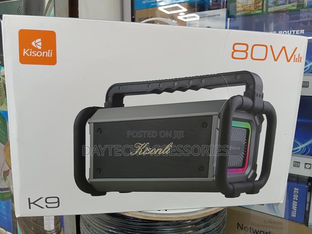 Kisonli Powerful 80w Portable Wireless 8000 Mah Outdoor Bass Speaker.